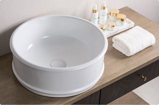 Раковина накладная BelBagno 45см белая BB1383